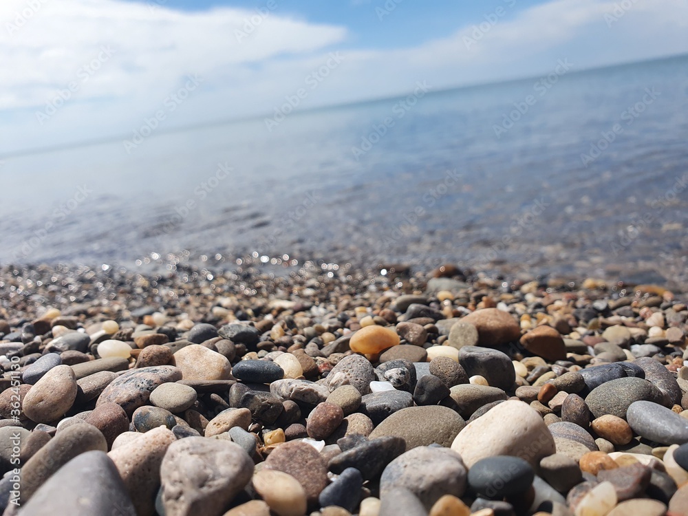 stones on the beach stones on the beach