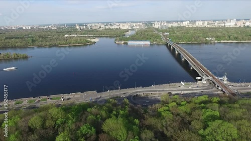 Wallpaper Mural Ukraine. Kiev. An aerial view of the River Dnipro. Torontodigital.ca