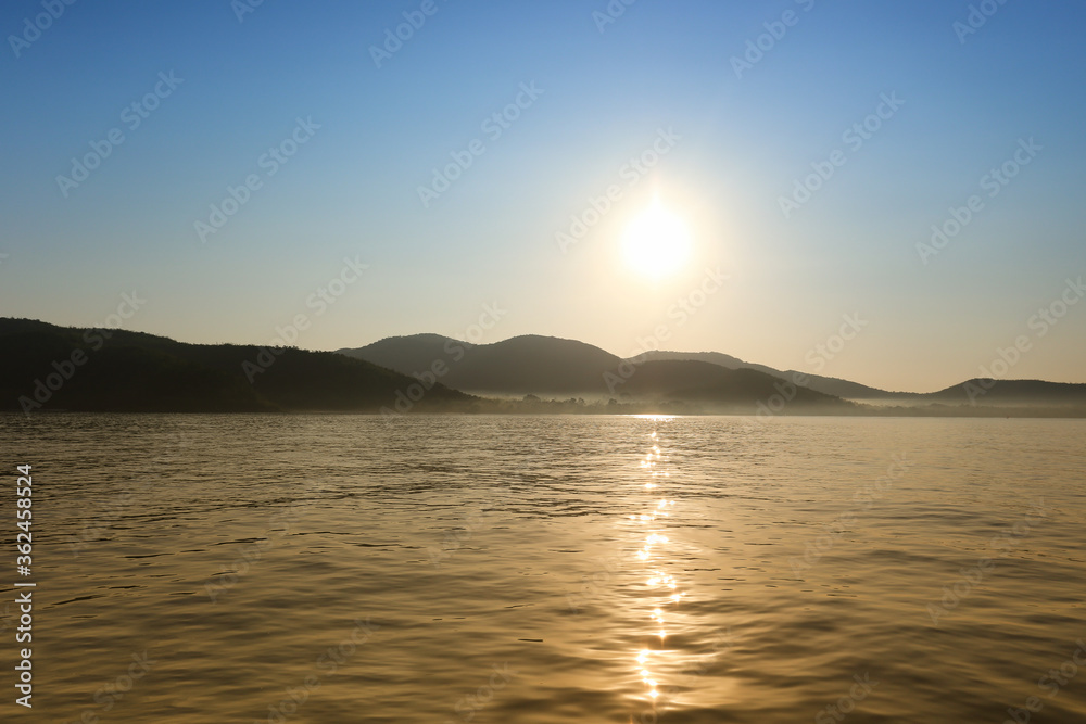 Morning sea view in Thailand.