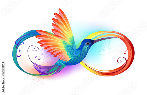 Rainbow Hummingbird with Infinity