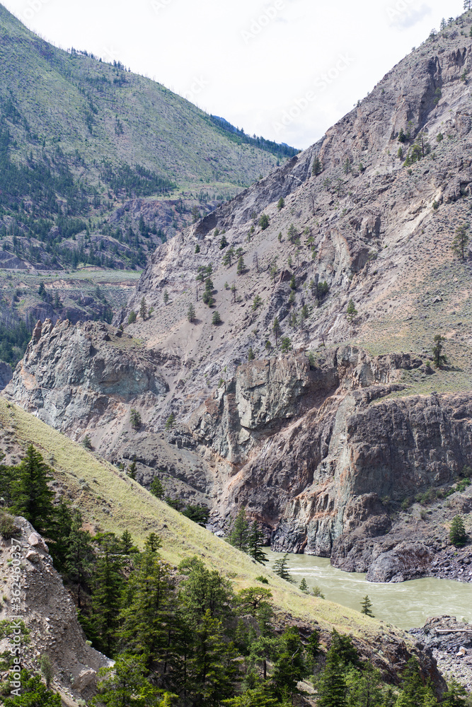 dry mountain scenery in summer dry mountain scenery in summer