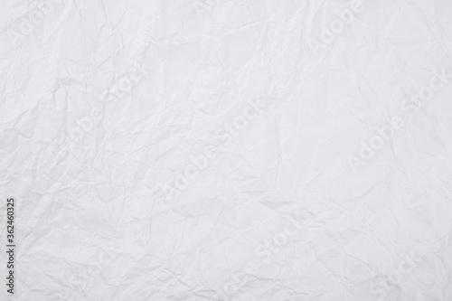 White crumpled paper texture 