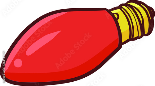 Cute and funny red little lamp for home decoration