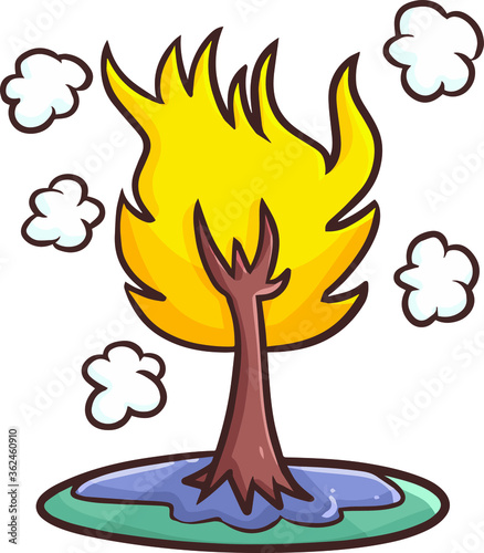 Funny and cool tree of fire for your fantasy story