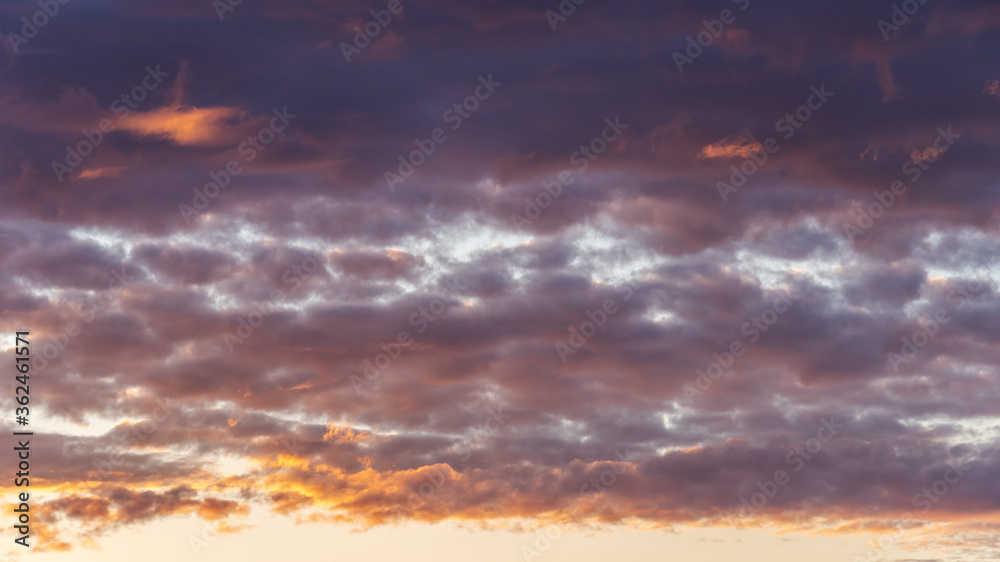 Twilight sky as a natural background
