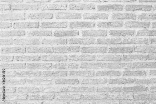 Surface of Vintage white brick wall background.