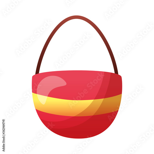 summer sand bucket vector design