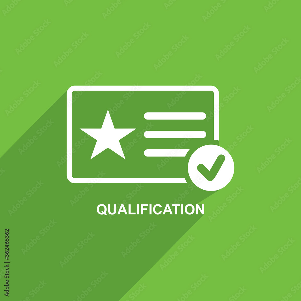 qualification icon, Business icon vector qualification icon, Business icon vector