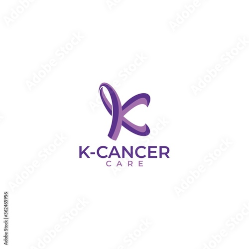 K Cancer Care Logo Design Vector