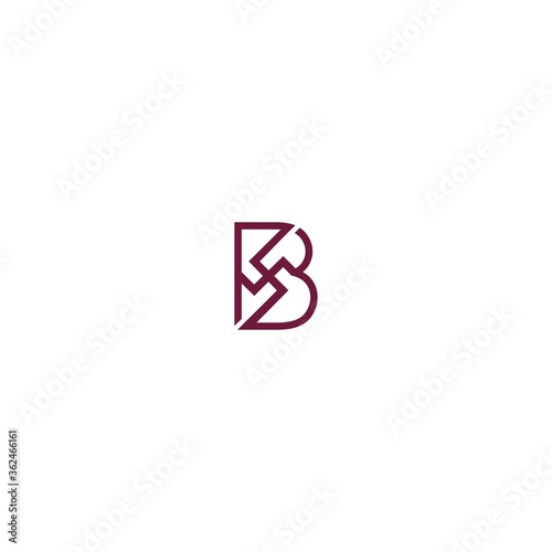 B Swastika Logo Design Vector