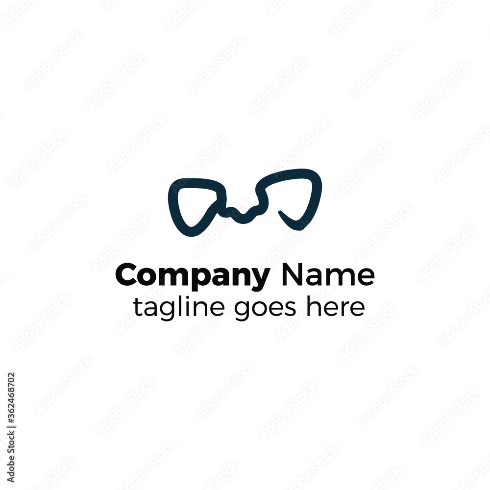 cheek and nose logo design icon vector illustration simple line cheek and nose logo design icon vector illustration simple line