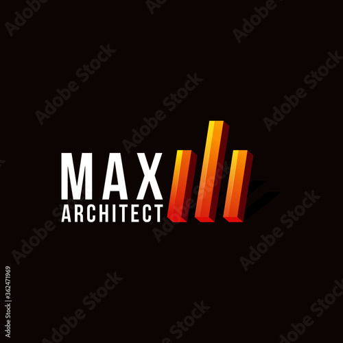 Letter M Logo Design Concept, Architectural  Logo  (ID: 362471969)