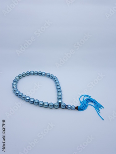 Islam Religious Praying Beads Rope in White Stock