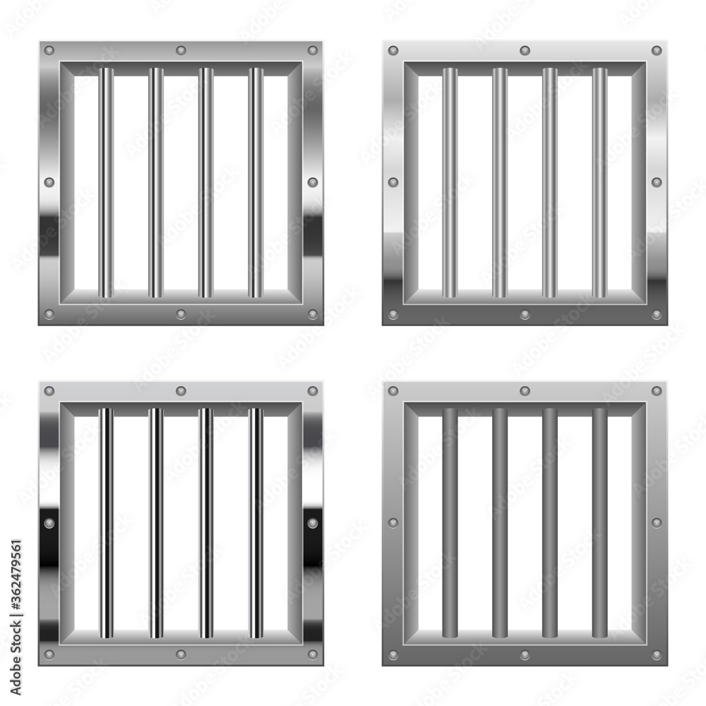 Prison window vector design illustration
