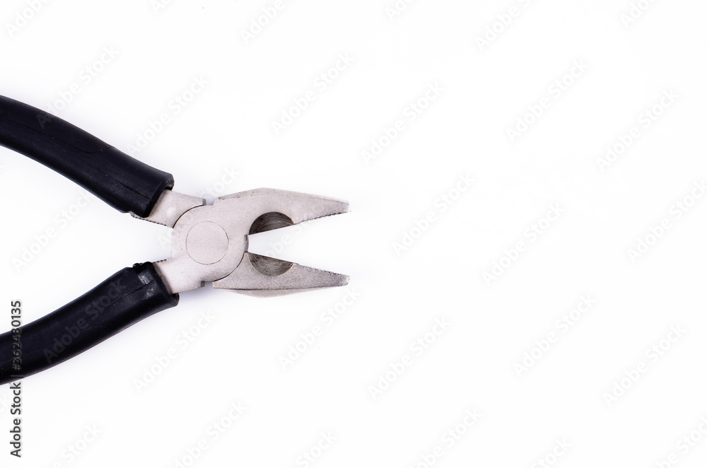 Pliers tool isolated on white background Pliers tool isolated on white background