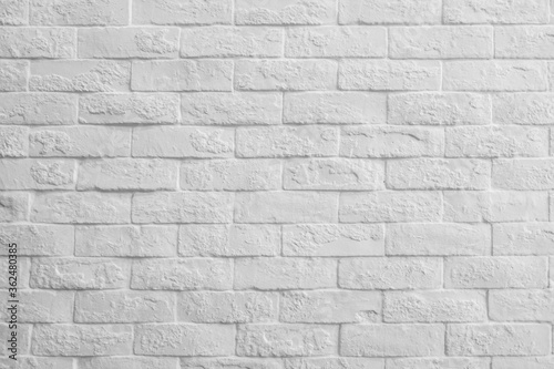 Background of modern white brick wall 