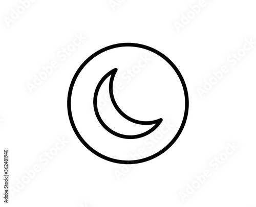 Moon line icon