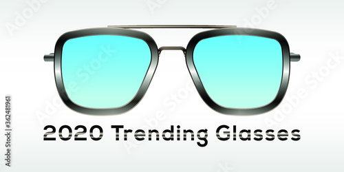 Glasses 2020 trend vector design