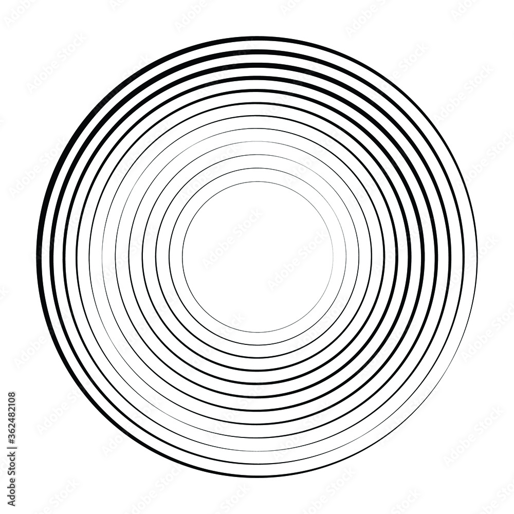 Speed Lines in Circle Form . Spiral Vector Illustration .Technology round Logo . Design element . Abstract Geometric shape . Striped border frame Speed Lines in Circle Form . Spiral Vector Illustration .Technology round Logo . Design element . Abstract Geometric shape . Striped border frame
