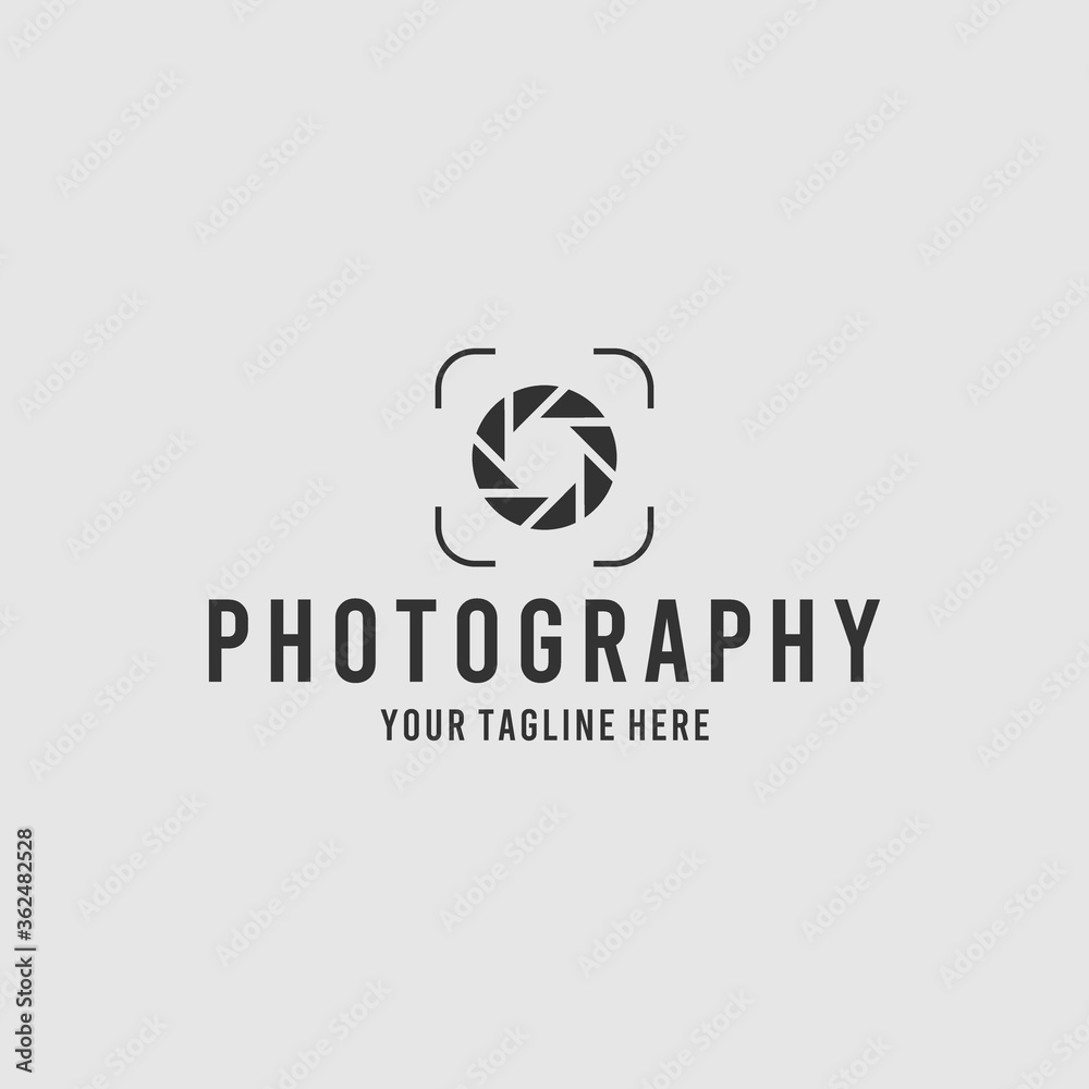 Obraz premium Modern photography logo design template