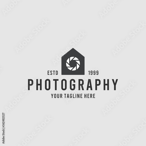 Modern house photography logo design