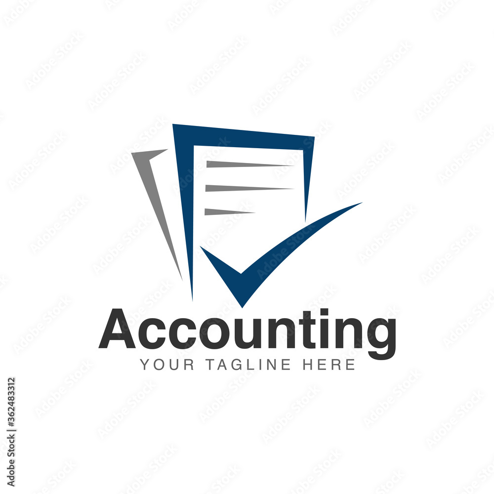 Accounting business logo template vector Accounting business logo template vector