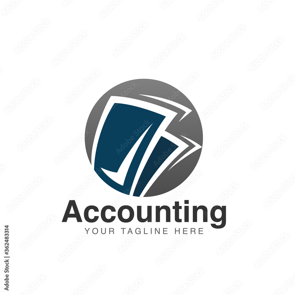 Accounting business logo template vector Accounting business logo template vector