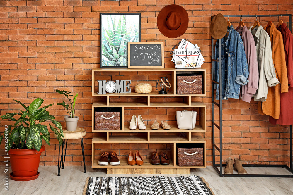 Fototapeta premium Interior of stylish modern hallway