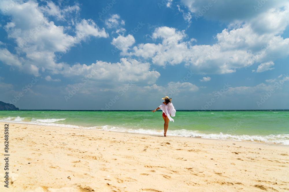 Woman at the beach in Thailand