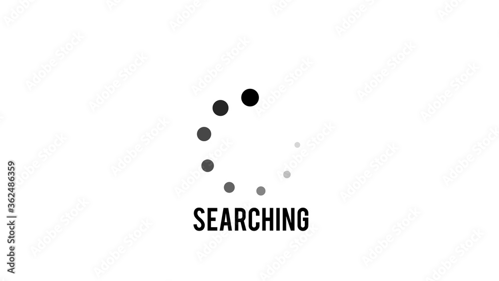 Searching  icon on white background