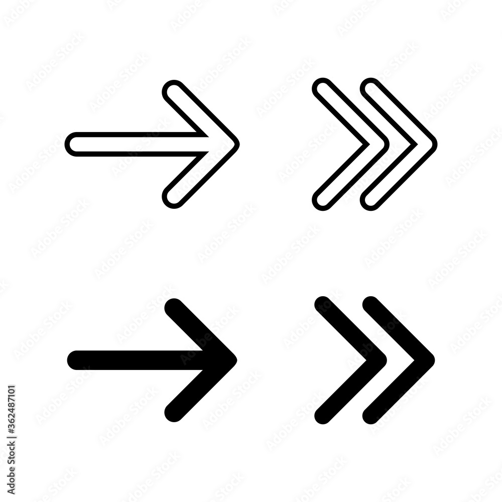 set of Arrow icons. Arrow symbol. Arrow vector icon set of Arrow icons. Arrow symbol. Arrow vector icon