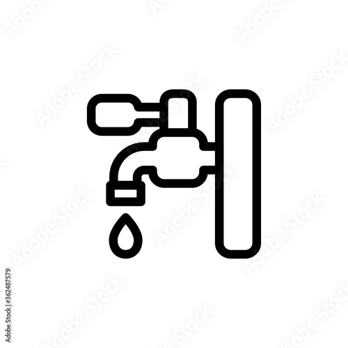 faucet icon vector symbol template