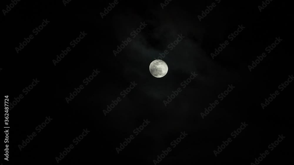 Full moon behind moving clouds. Great for Werewolves or vampires during Halloween. Full moon behind moving clouds. Great for Werewolves or vampires during Halloween.