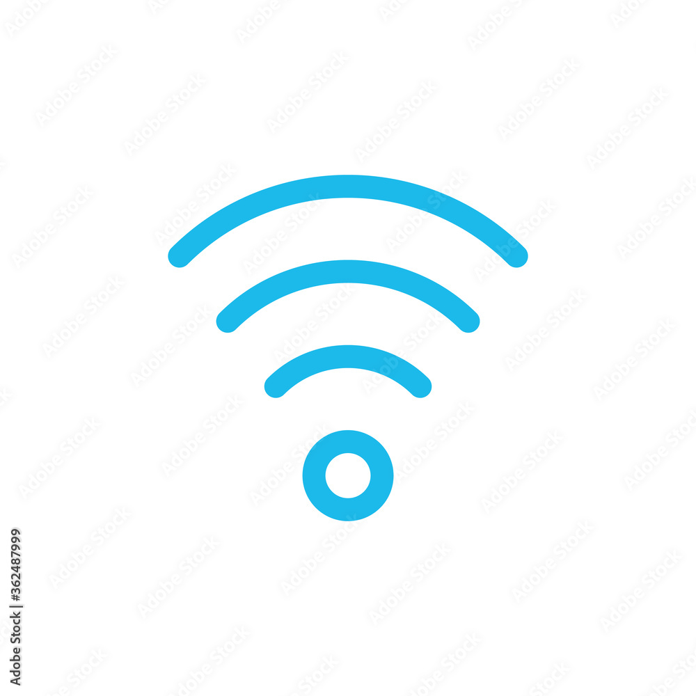 Wi fi signal linear icon. Thin line illustration. Wifi connection contour symbol. Stock vector illustration isolated on white background. Wi fi signal linear icon. Thin line illustration. Wifi connection contour symbol. Stock vector illustration isolated on white background.