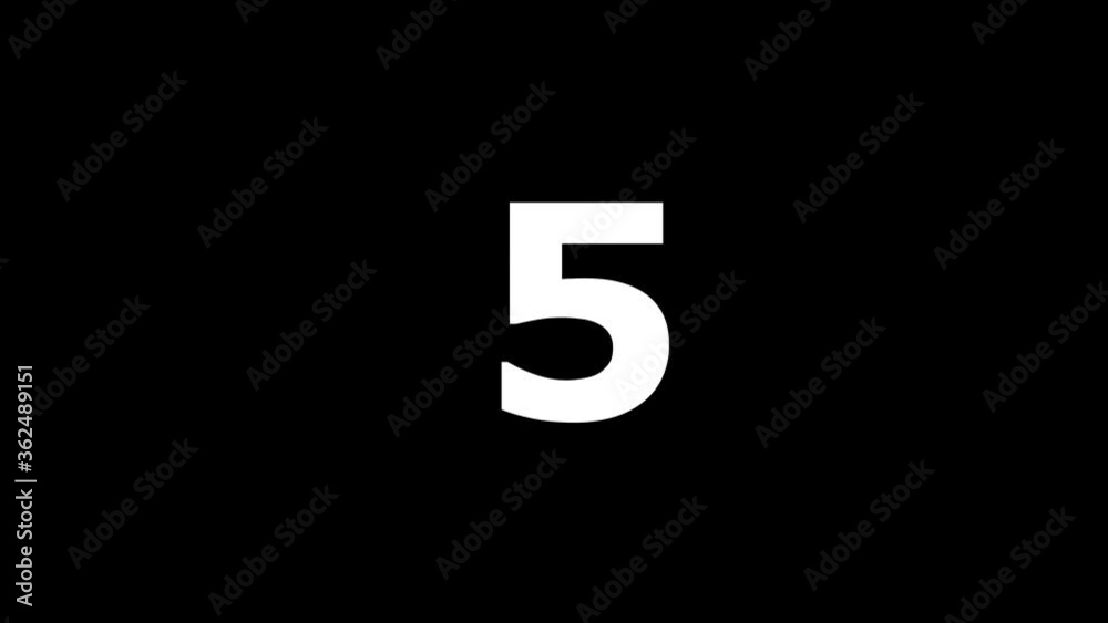 Countdown numbers from 10 to 1. Animation 4k Countdown numbers from 10 to 1. Animation 4k