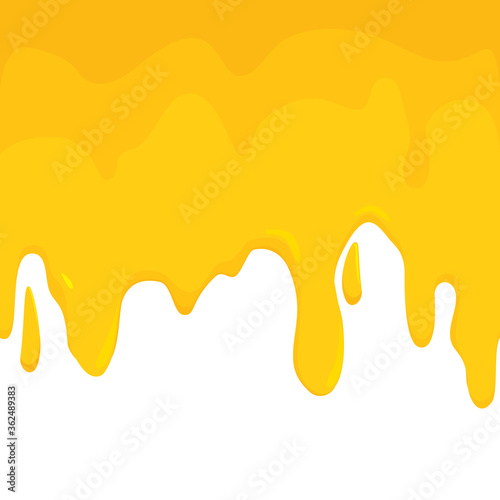 Honey dripping. Vector illustration background