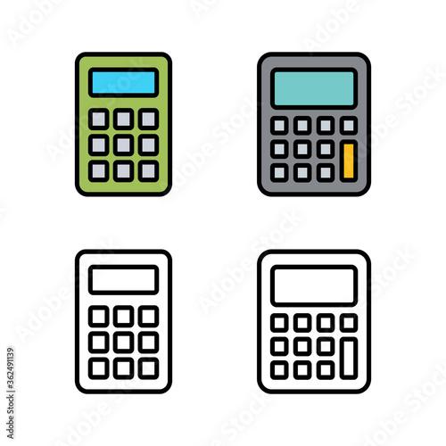 set of Calculator icons. Calculator vector icon