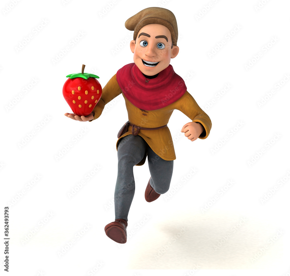 3D Illustration of a medieval historical character 3D Illustration of a medieval historical character