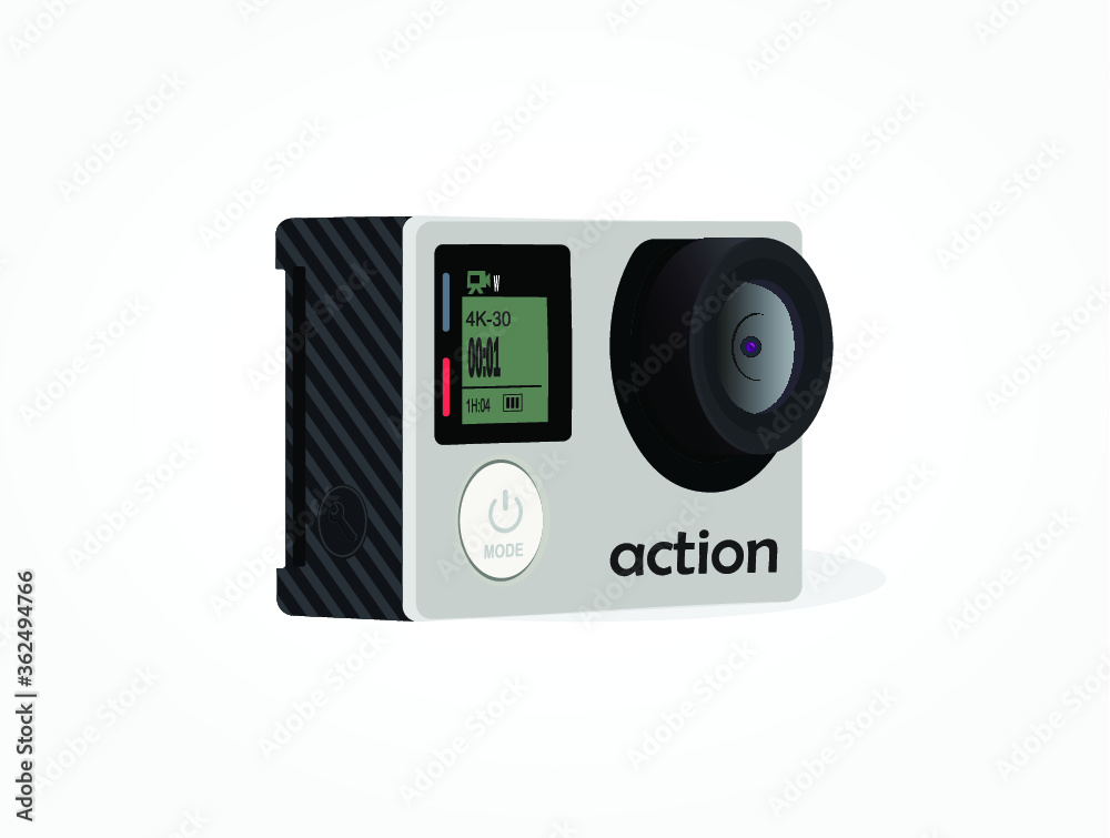 Fototapeta premium realistic action camera