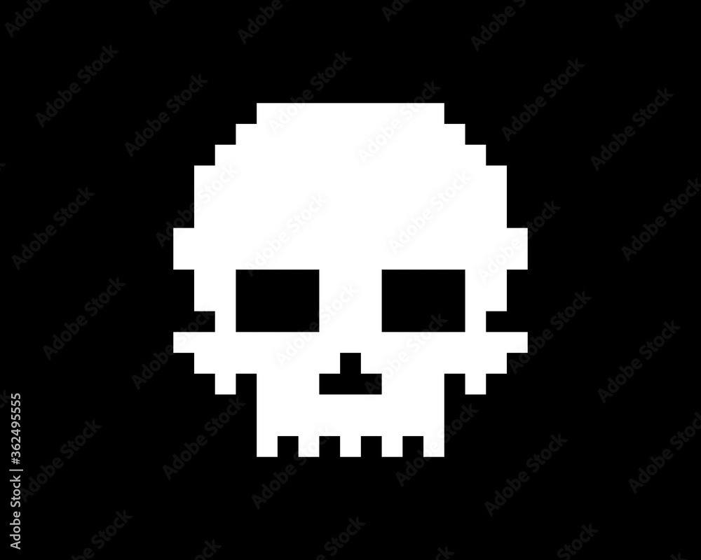 Obraz premium Abstract bricks skull