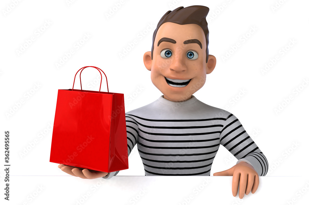 Fun 3D cartoon casual character Fun 3D cartoon casual character