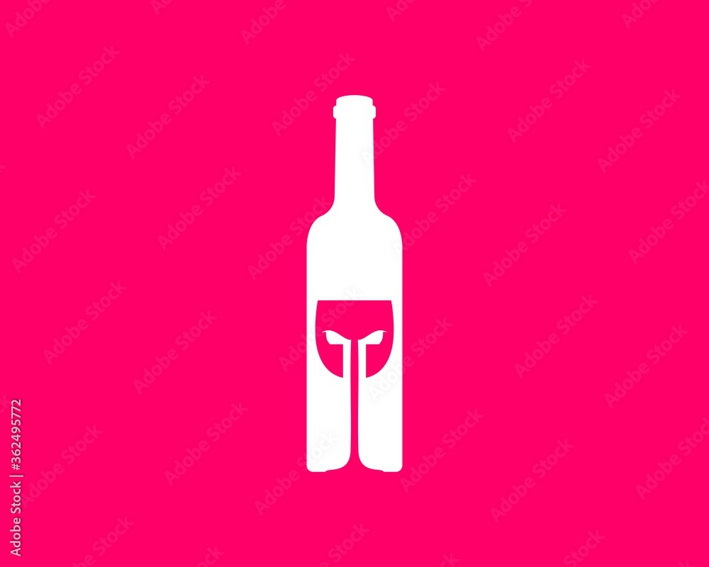 Wine bottle with spartan helmet wine glass inside
