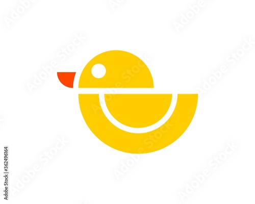 Abstract rubber duck cartoon