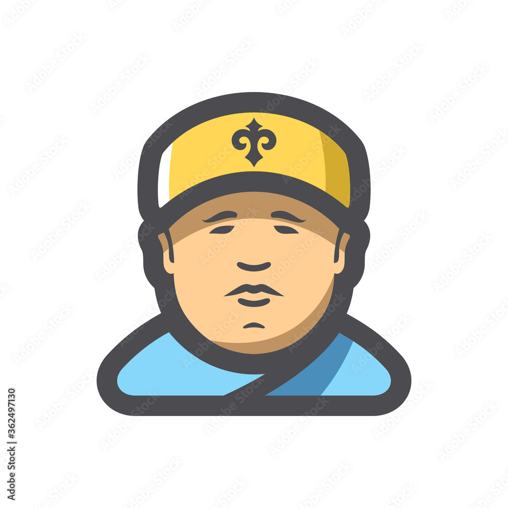 Muslim men in skullcap Vector Cartoon illustration Muslim men in skullcap Vector Cartoon illustration