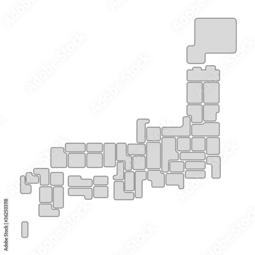 日本都道府県地図