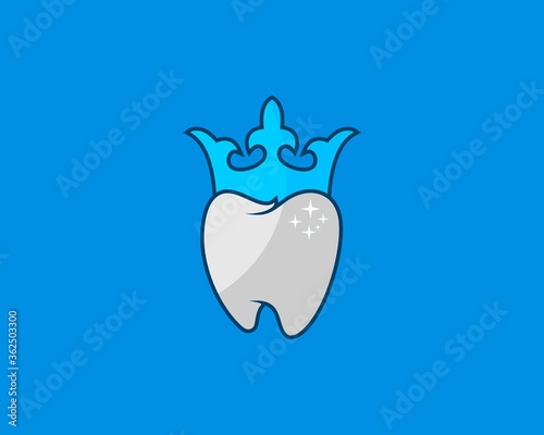 White teeth inside the rainbow circle