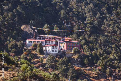 Buddhist monastery in the Khunde village. Nepal photo