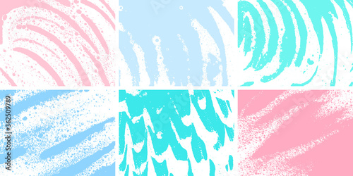 Soap grunge backgrounds. Foam textures set. Foam water. Soap bubble stains. Shampoo. Soap texture. Foam grunge overlay. Foaming. Shower gel. Shaving cream. Bath. Laundry detergent. Cleaning. Washing.