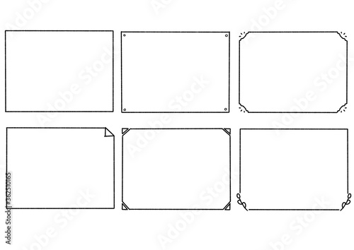 飾り罫 フレーム シンプル セット Stock Vector Adobe Stock