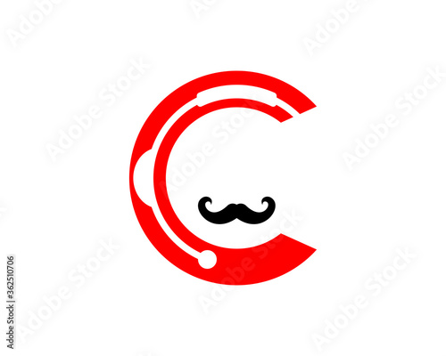 C Letter with broadcaster